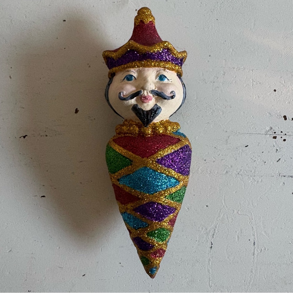 Department 56 Vintage Circus Ringmaster Glitter Christmas Ornament